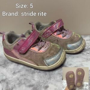 Stride Rite Pink and Brown Sneakers for Kids